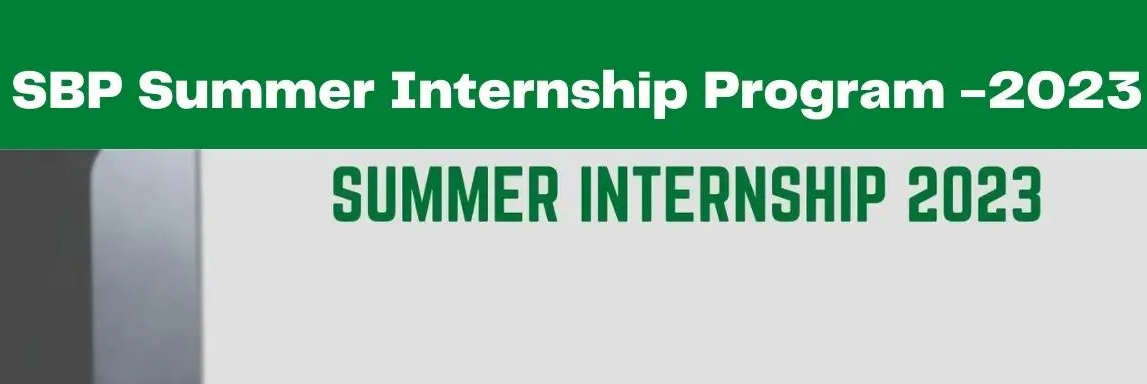 State Bank of Pakistan Summer 2023 Internship Program