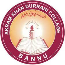 Akram Khan Durrani College Bannu Admission 2023